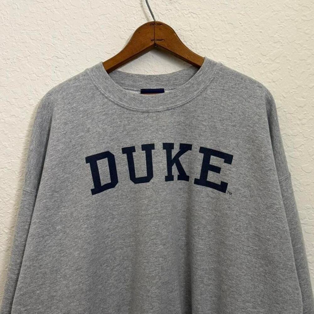 Vintage Duke University Blue Devils Men's XXL Gray Crewneck Collegiate